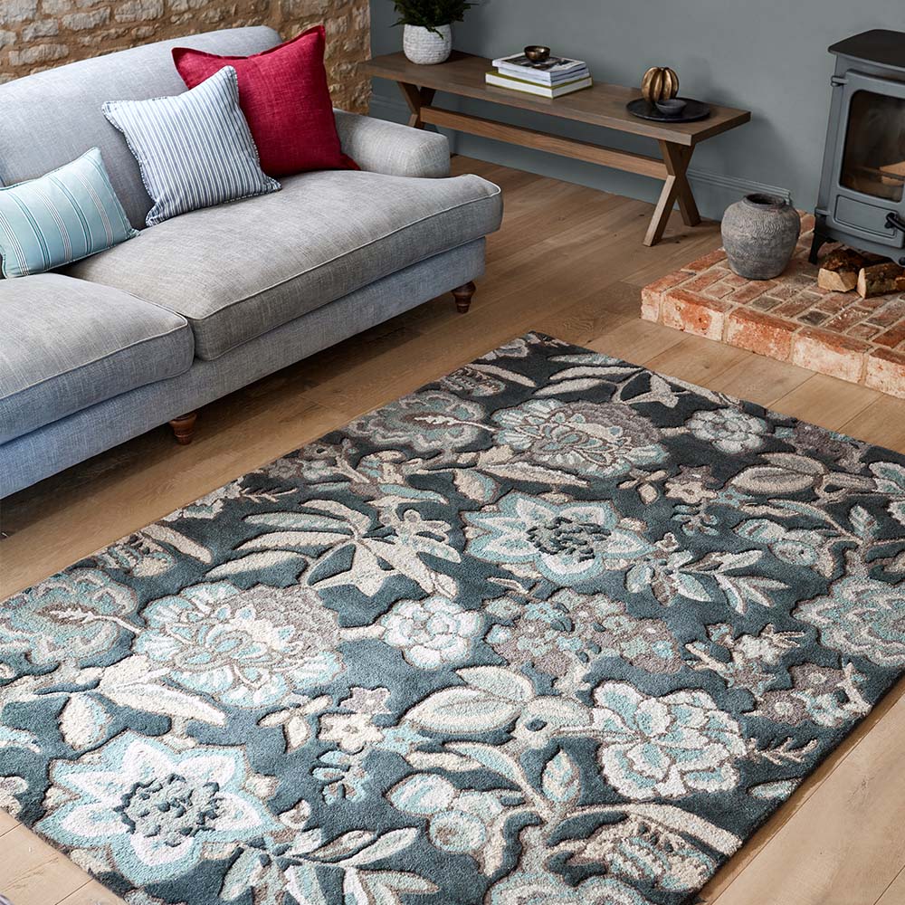 Indra Rug - Charcoal - by Sanderson