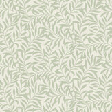 Salix Leaf Wallpaper - Sage - by Crown. Click for more details and a description.