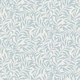 Salix Leaf Wallpaper - Blue / Grey - by Crown. Click for more details and a description.