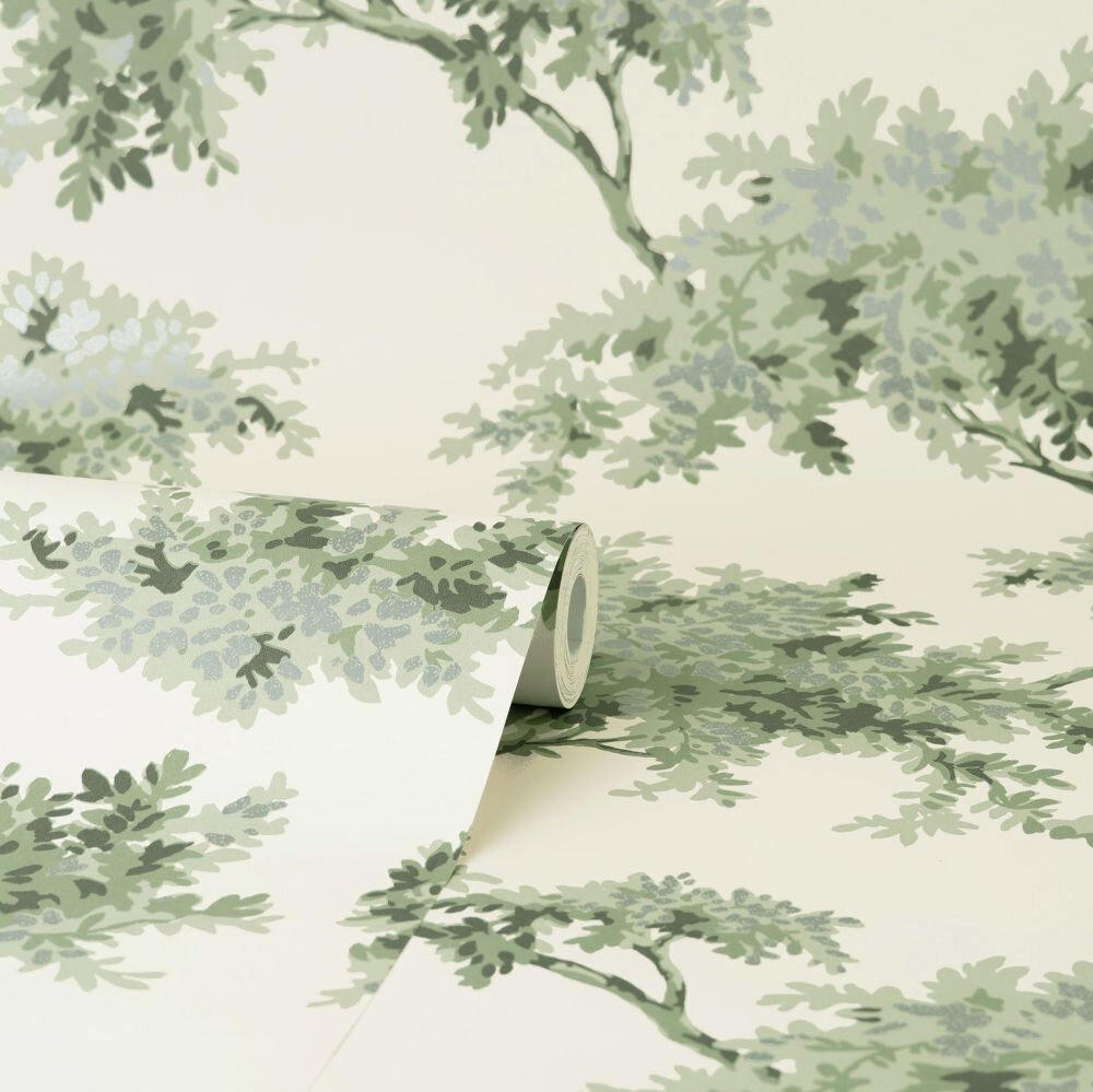 Tree Wallpaper - Sage - by Crown