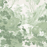 Tranquil Wallpaper - Sage - by Crown. Click for more details and a description.