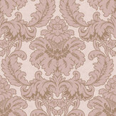 Grand Damask Wallpaper - Pink - by Crown. Click for more details and a description.