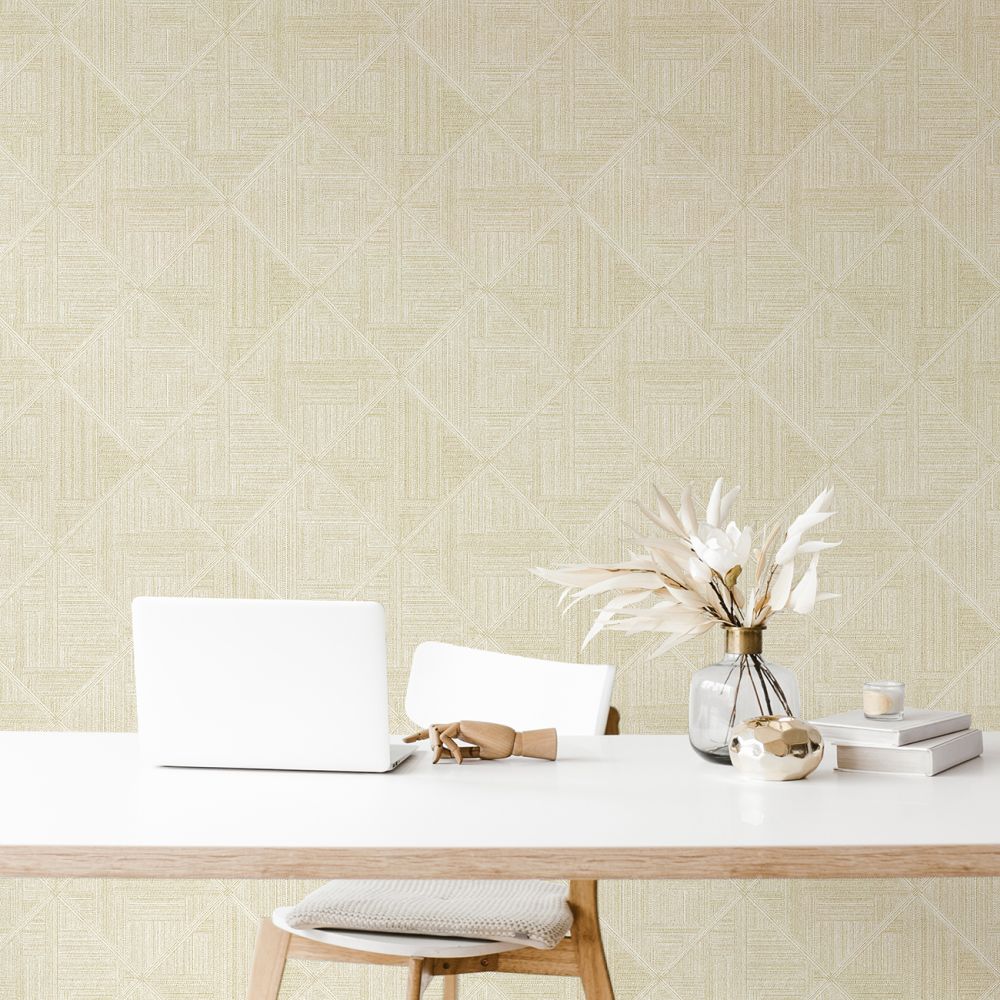 Cade Wallpaper - Yellow - by A Street Prints