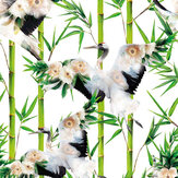 Cranes Wallpaper - White - by Lola Design. Click for more details and a description.