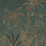 Under the Palms  Mural - Khaki Green/Gold - by Albany. Click for more details and a description.