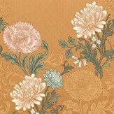 Classic Flora Mural - Burnt Orange - by Albany. Click for more details and a description.