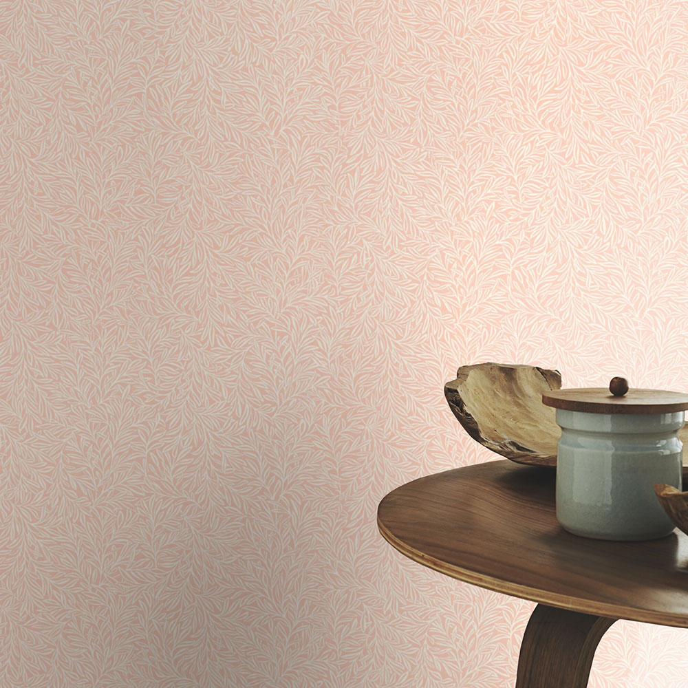 Willow Leaves Wallpaper - Blush - by Albany