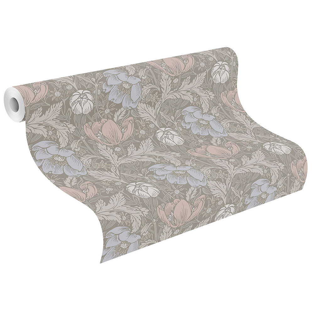 May Floral Wallpaper - Chalk Multi - by Albany