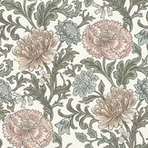 Arts Carnation Wallpaper - Dusty Rose - by Albany. Click for more details and a description.