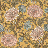 Arts Carnation Wallpaper - Yellow - by Albany. Click for more details and a description.