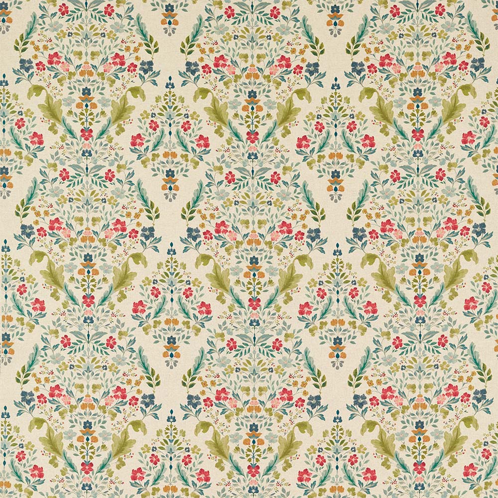 Gawthorpe Fabric - Forest/ Linen - by Studio G