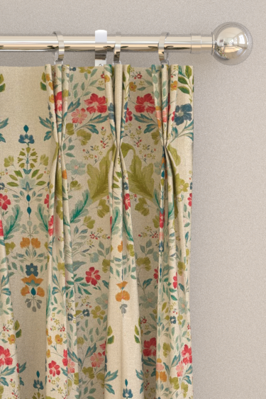 Gawthorpe Curtains - Forest/ Linen - by Studio G. Click for more details and a description.