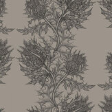 Thistle Wallpaper - Slate / Grey - by Timorous Beasties. Click for more details and a description.