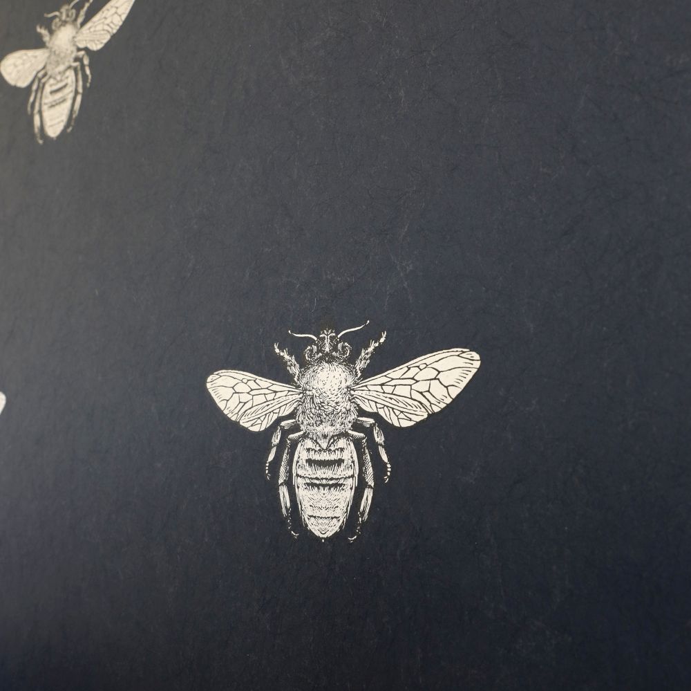 Honey Bee Wallpaper - Swift Black - by Timorous Beasties