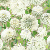 Dahlia Wallpaper - Sail Cloth/Meadow/Gilver - by Harlequin. Click for more details and a description.