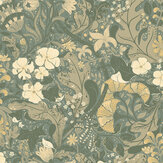 Elise Wallpaper - Grey - by Galerie. Click for more details and a description.