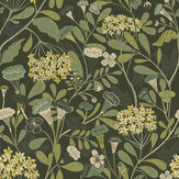 Hybbe Wallpaper - Dark green - by Galerie. Click for more details and a description.