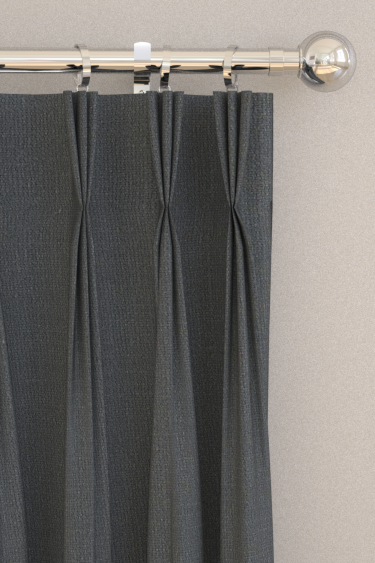 Lazio Curtains - Charcoal - by Clarke & Clarke. Click for more details and a description.