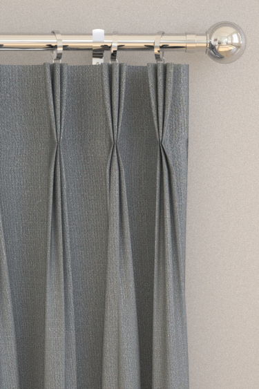 Lazio Curtains - Gunmetal - by Clarke & Clarke. Click for more details and a description.