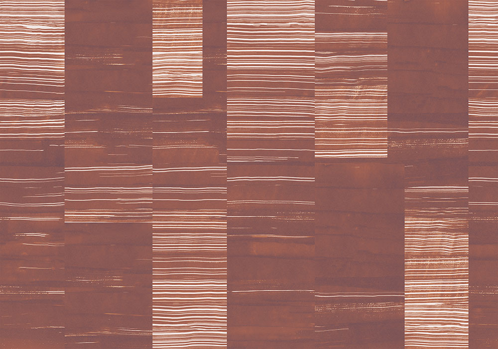 Earth Layers Mural - Terracotta - by Coordonne