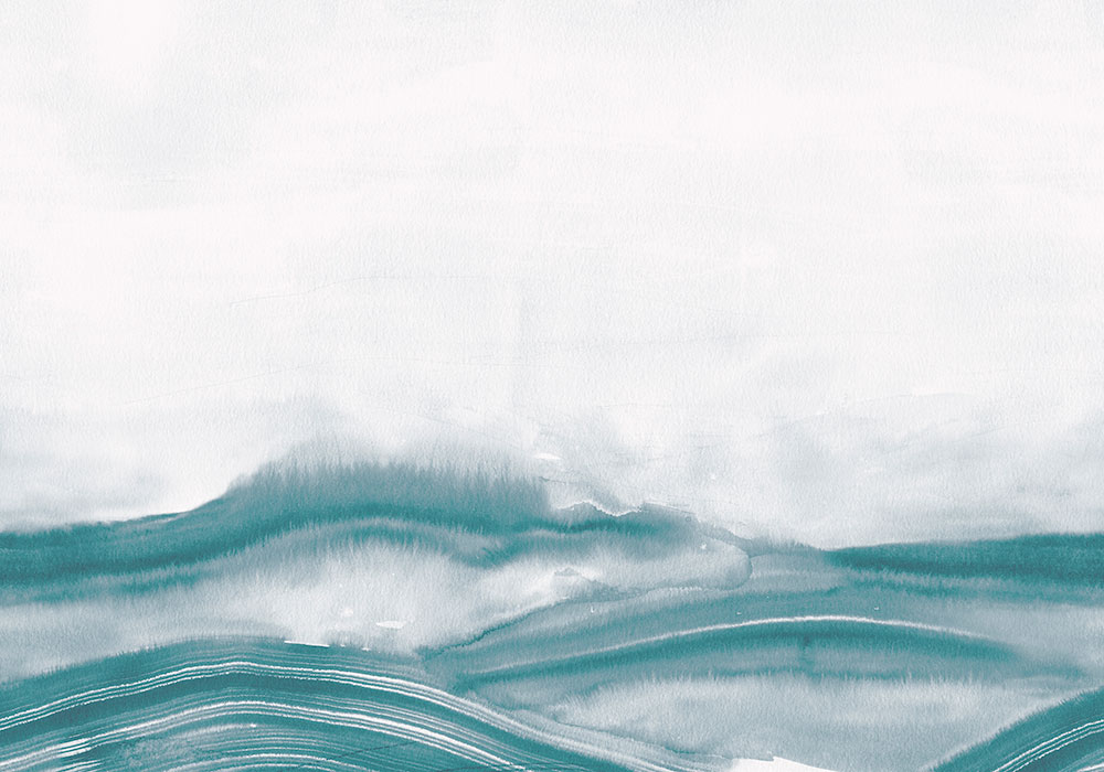 Atmospheric Haze Mural - Aqua - by Coordonne