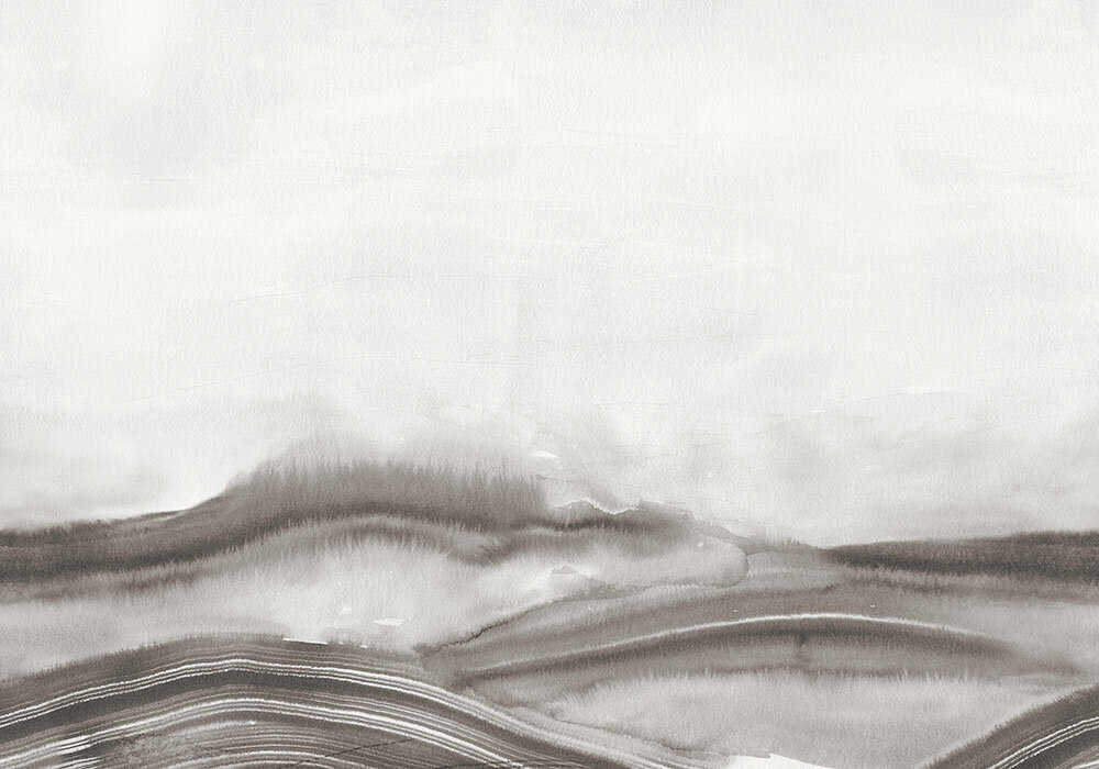 Atmospheric Haze Mural - Onyx - by Coordonne