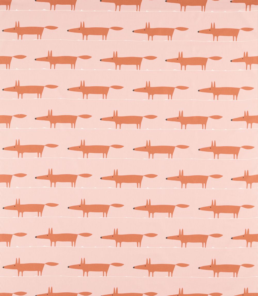 Midi Fox Fabric - Milkshake / Rose - by Scion