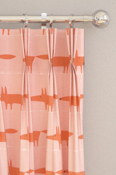 Midi Fox Curtains - Milkshake / Rose - by Scion. Click for more details and a description.