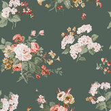 Rosemore  Wallpaper - Fern - by Laura Ashley. Click for more details and a description.