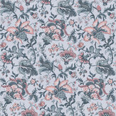 Portia  Wallpaper - Pale Slate - by Laura Ashley. Click for more details and a description.