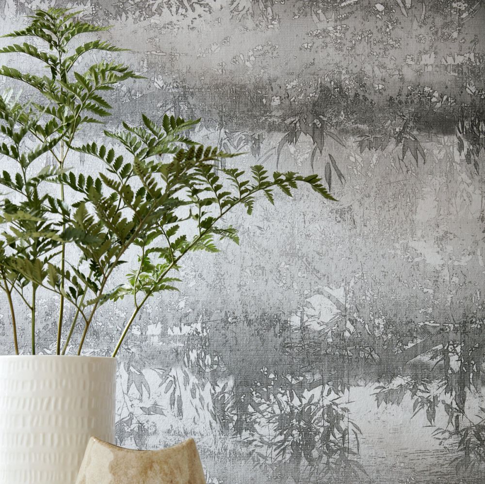 Serenity Wallpaper - Sepia - by 1838 Wallcoverings