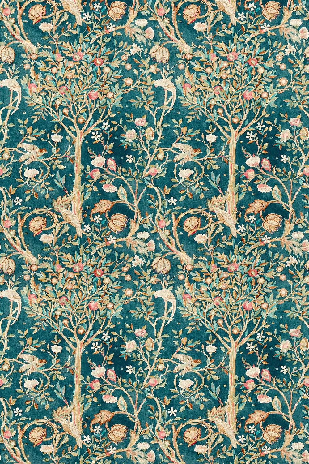 Melsetter Fabric - Indigo - by Morris