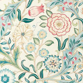 Wilhelmina Fabric - Ivory - by Morris. Click for more details and a description.