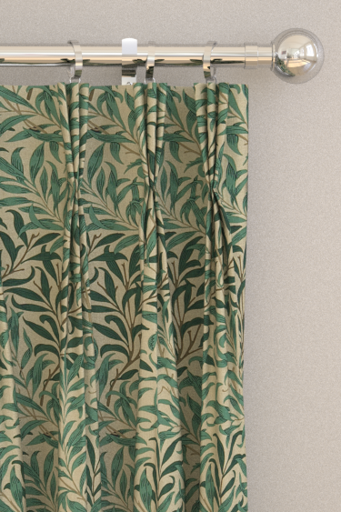 Willow Boughs Curtains - Taupe / Green - by Morris. Click for more details and a description.