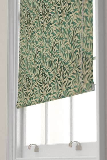Willow Boughs Blind - Taupe / Green - by Morris. Click for more details and a description.