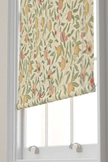 Fruit Blind - Ivory / Teal - by Morris. Click for more details and a description.