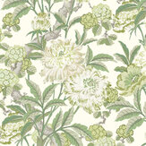 Summer Peony Wallpaper - Green - by G P & J Baker. Click for more details and a description.