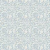 Flora Wallpaper - Blue - by G P & J Baker. Click for more details and a description.