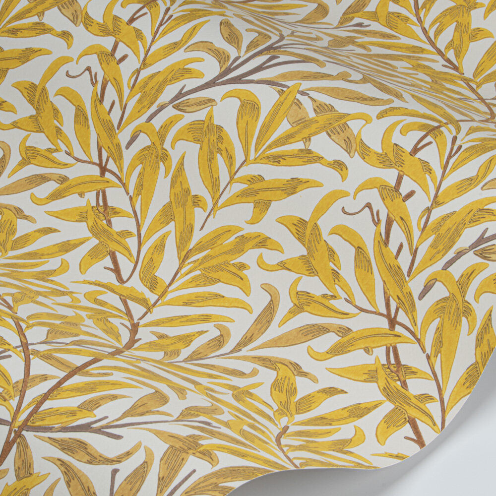 Willow Bough Wallpaper - Summer Yellow - by Morris