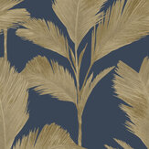 Alessia Wallpaper - Gold / Navy - by Albany. Click for more details and a description.