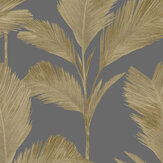 Alessia Wallpaper - Gold / Gunmetal - by Albany. Click for more details and a description.
