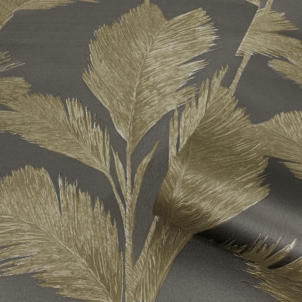 Alessia Wallpaper - Gold / Gunmetal - by Albany