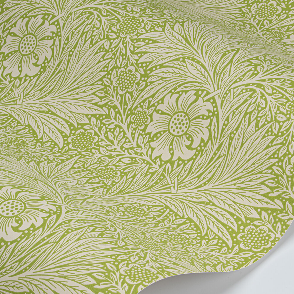 Marigold Wallpaper - Sap Green - by Morris