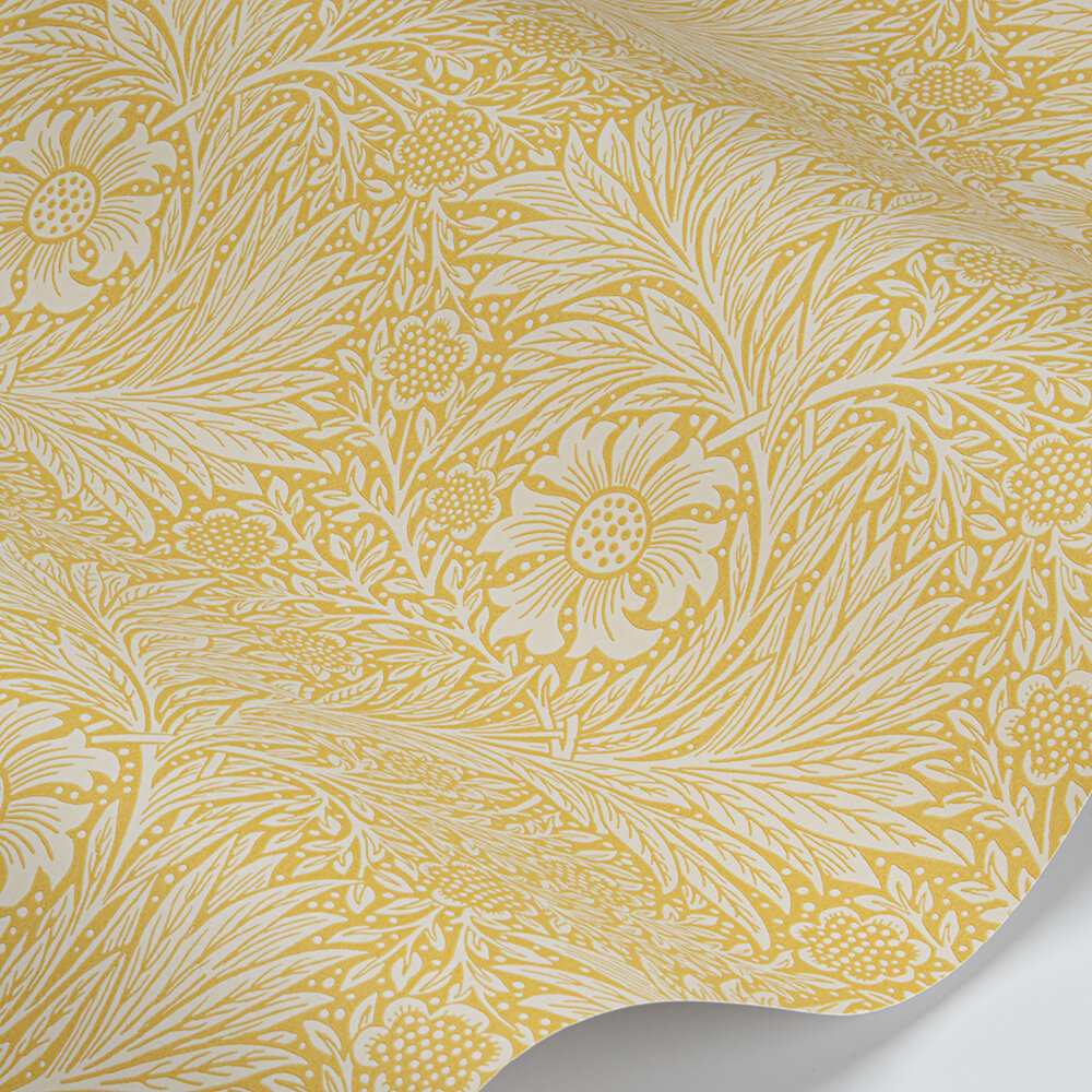 Marigold Wallpaper - Yellow - by Morris