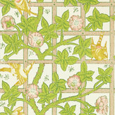 Trellis Wallpaper - Summer Yellow - by Morris. Click for more details and a description.