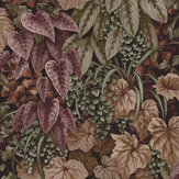 Cascading Garden Wallpaper - Crimson - by Albany. Click for more details and a description.