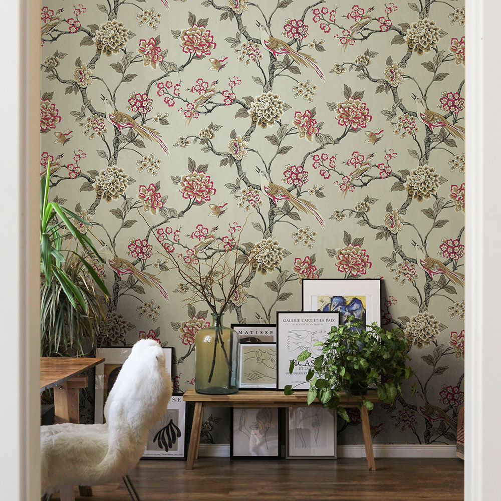 Bird Song Wallpaper - Swan - by Coordonne