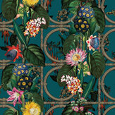 Alata Wallpaper - Teal - by Albany. Click for more details and a description.