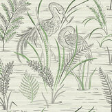 Lake Cane Wallpaper - Emerald - by Coordonne. Click for more details and a description.