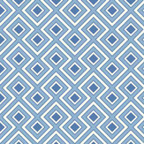 La Fiorentina Small Wallpaper - Blue - by G P & J Baker. Click for more details and a description.